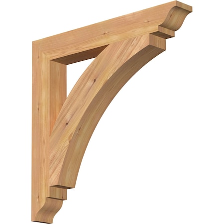 Thorton Traditional Smooth Bracket, Western Red Cedar, 3 1/2W X 26D X 26H